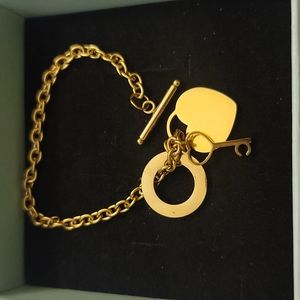 HEART TOGGLE GOLD ROLO CHARM BRACELET 💛 ✨️